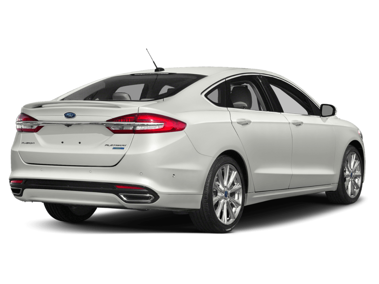 2018 Ford Fusion Platinum AWD - Rear 3/4, facing to the right