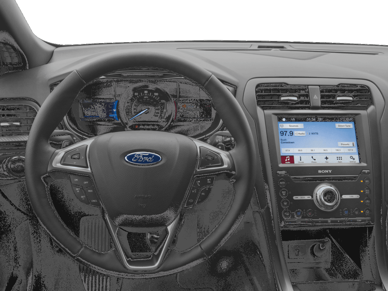 2018 Ford Fusion Sport AWD - Interior Drivers Dash