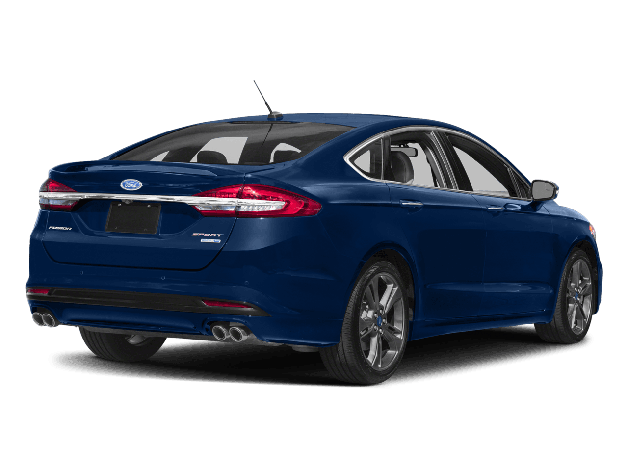 2018 Ford Fusion Sport AWD - Rear 3/4, facing to the right