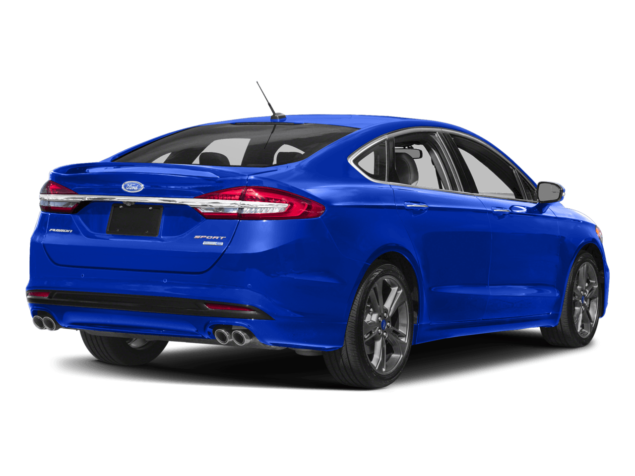 2018 Ford Fusion Sport AWD - Rear 3/4, facing to the right