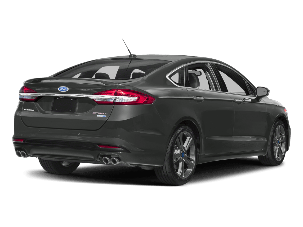 2018 Ford Fusion Sport AWD - Rear 3/4, facing to the right