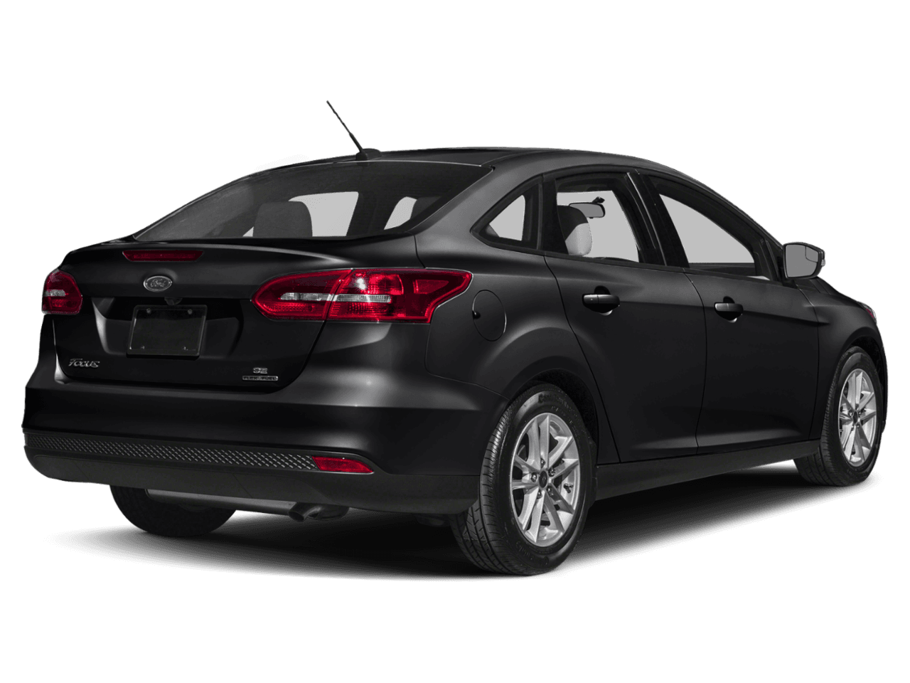 2018 Ford Focus S Sedan - Rear 3/4, facing to the right