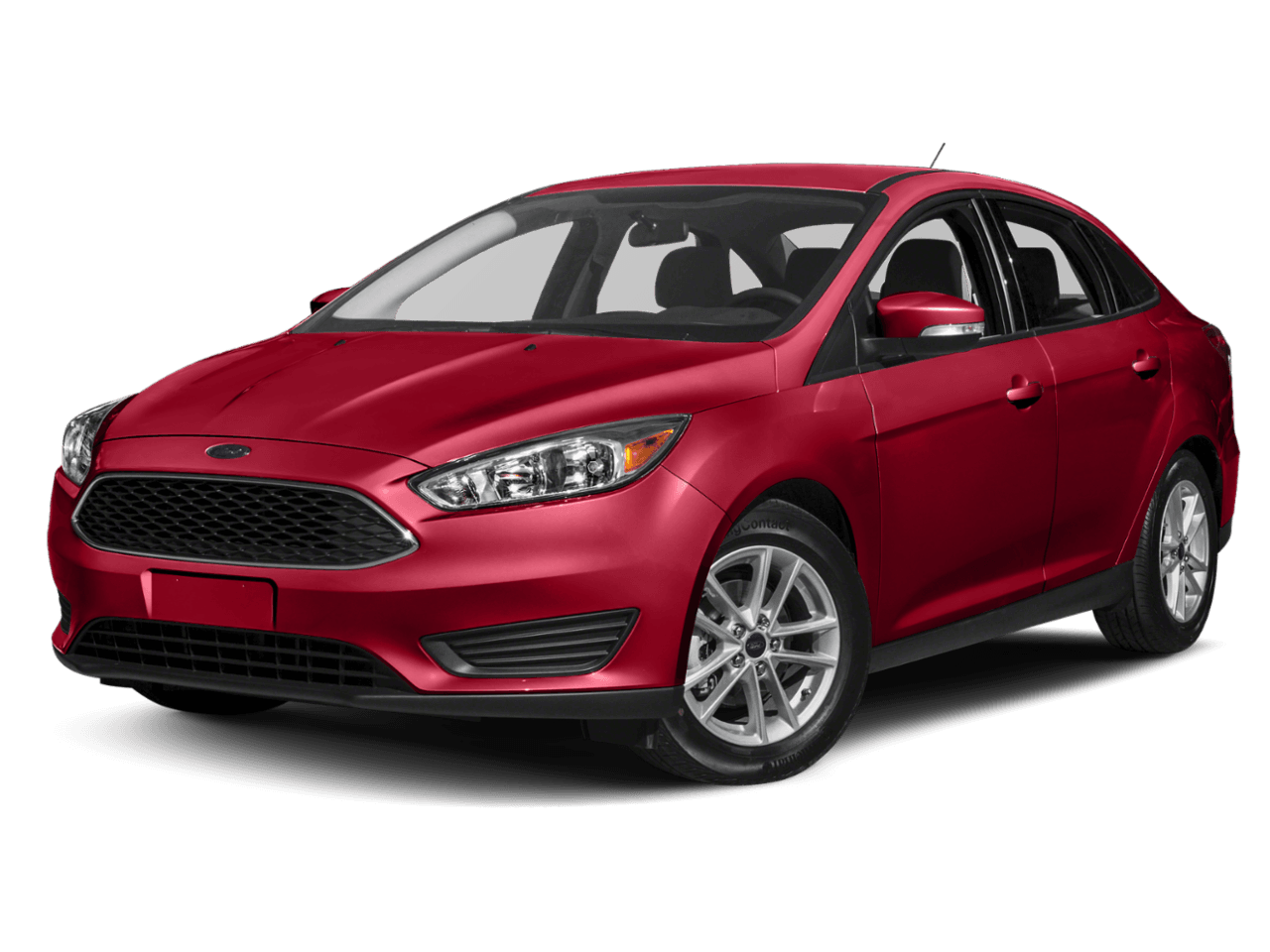 2018 Ford Focus SE Sedan - Front 3/4, facing to the left