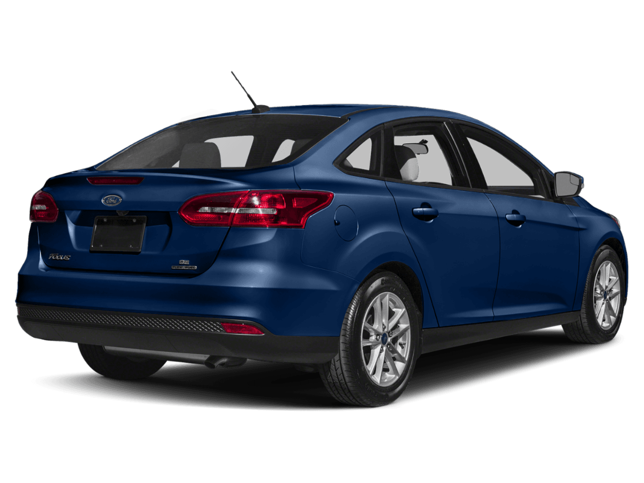 2018 Ford Focus SE Sedan - Rear 3/4, facing to the right