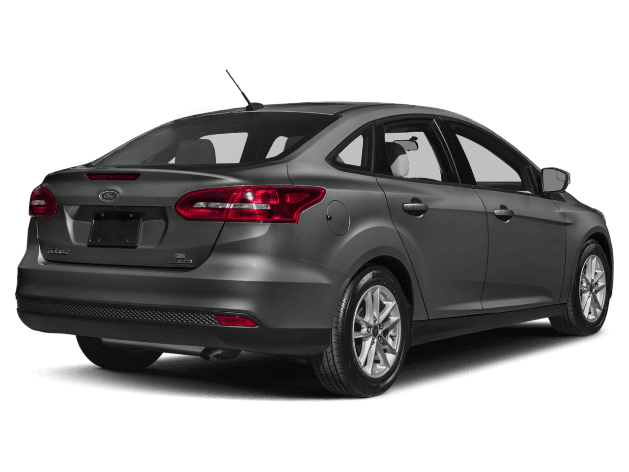 2018 Ford Focus SE Sedan - Rear 3/4, facing to the right