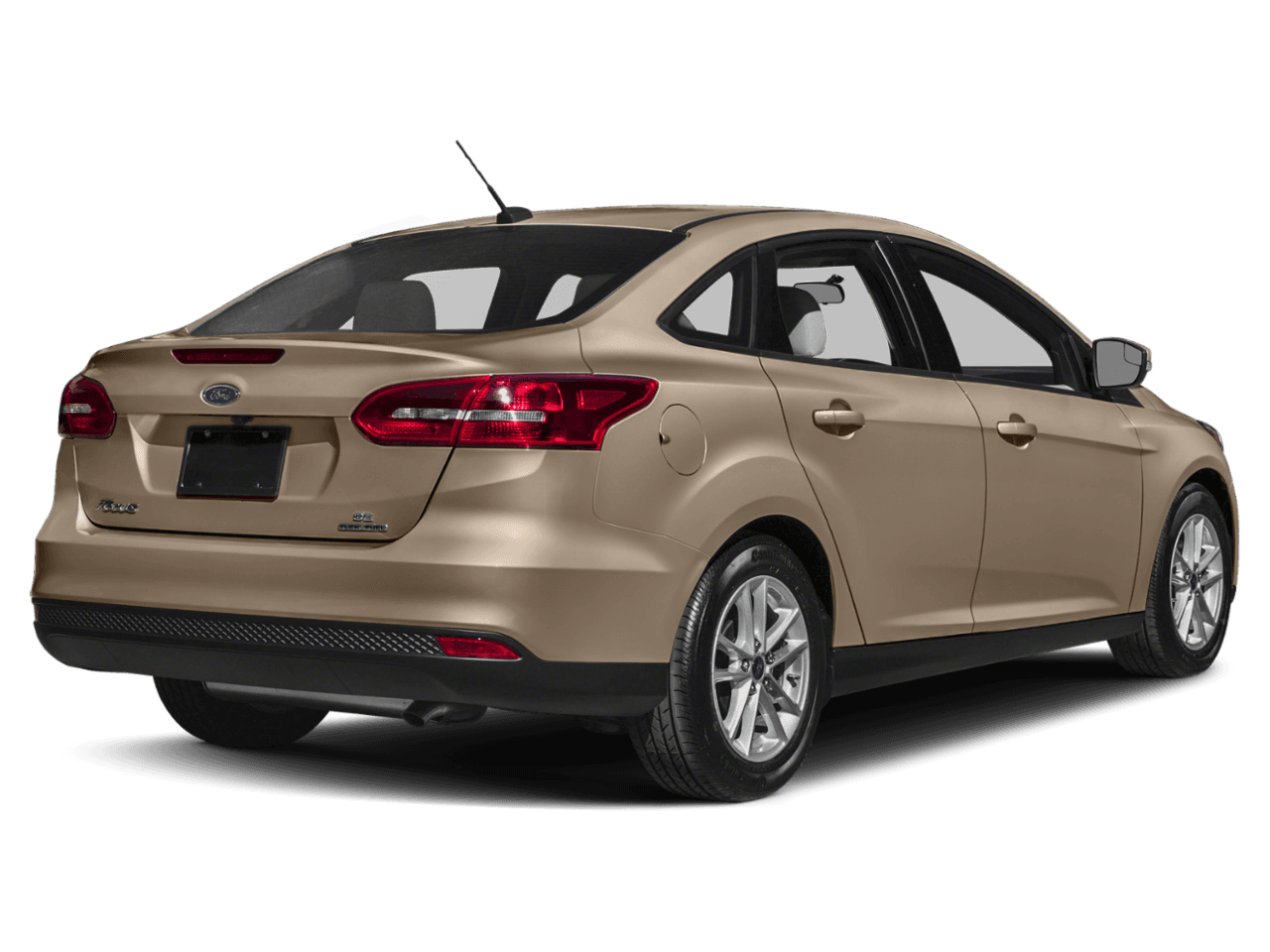 2018 Ford Focus SEL Sedan - Rear 3/4, facing to the right