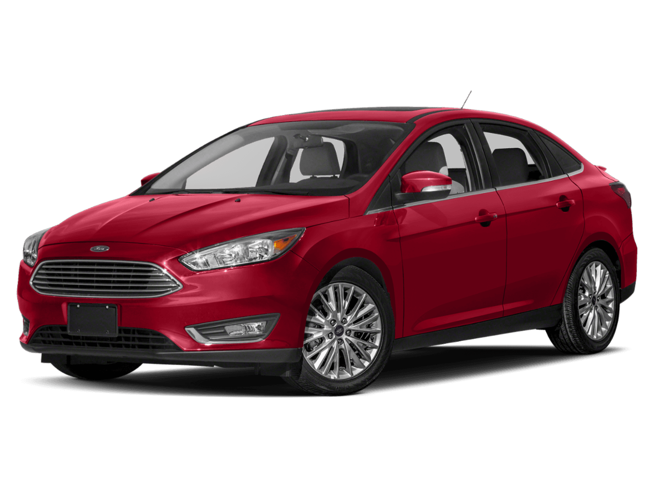 2018 Ford Focus Titanium Sedan - Front 3/4, facing to the left