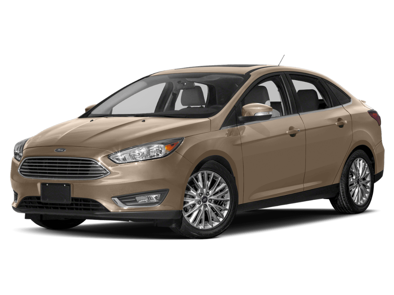 2018 Ford Focus Titanium Sedan - Front 3/4, facing to the left
