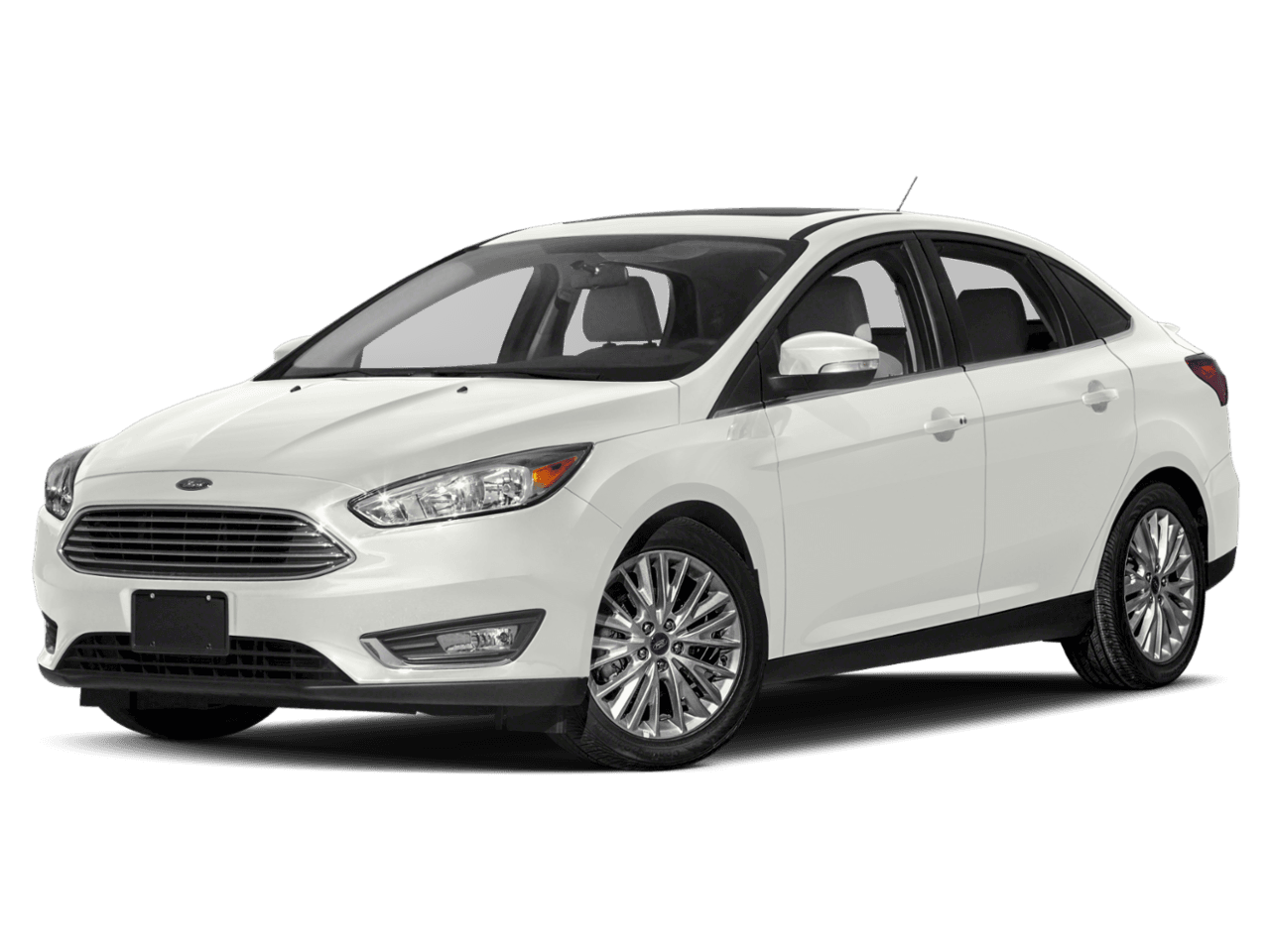 2018 Ford Focus Titanium Sedan - Front 3/4, facing to the left