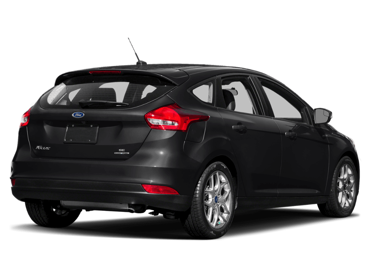 2018 Ford Focus SE Hatch - Rear 3/4, facing to the right