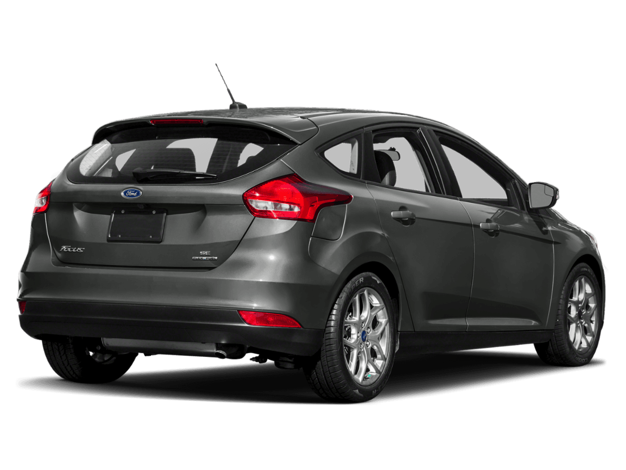 2018 Ford Focus SE Hatch - Rear 3/4, facing to the right