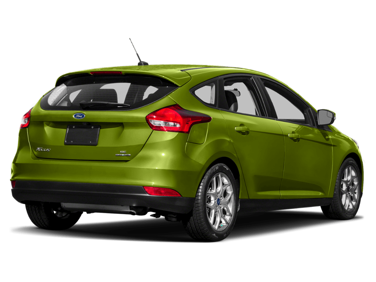 2018 Ford Focus SE Hatch - Rear 3/4, facing to the right