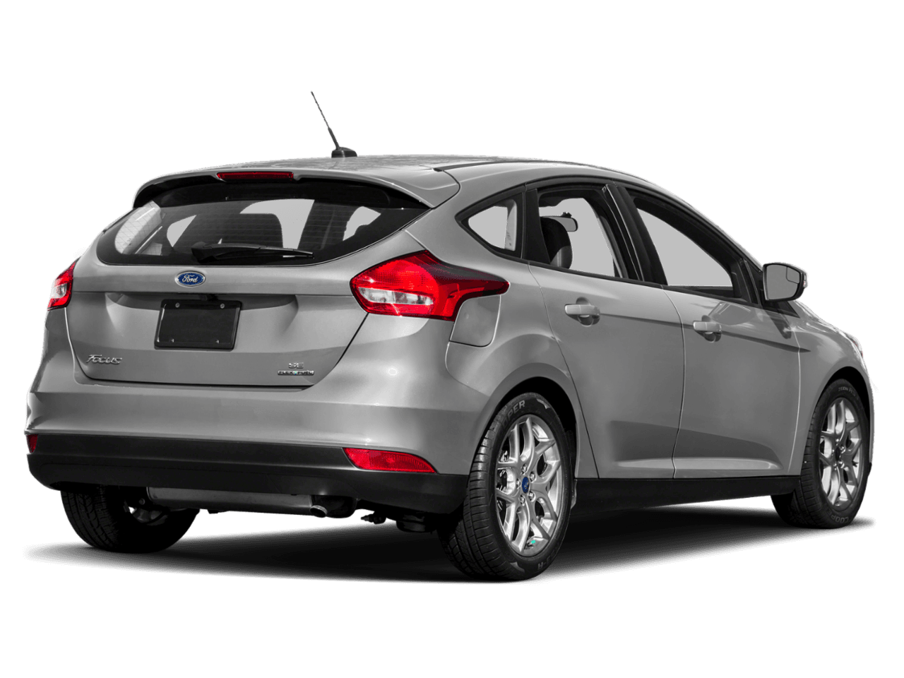 2018 Ford Focus SE Hatch - Rear 3/4, facing to the right