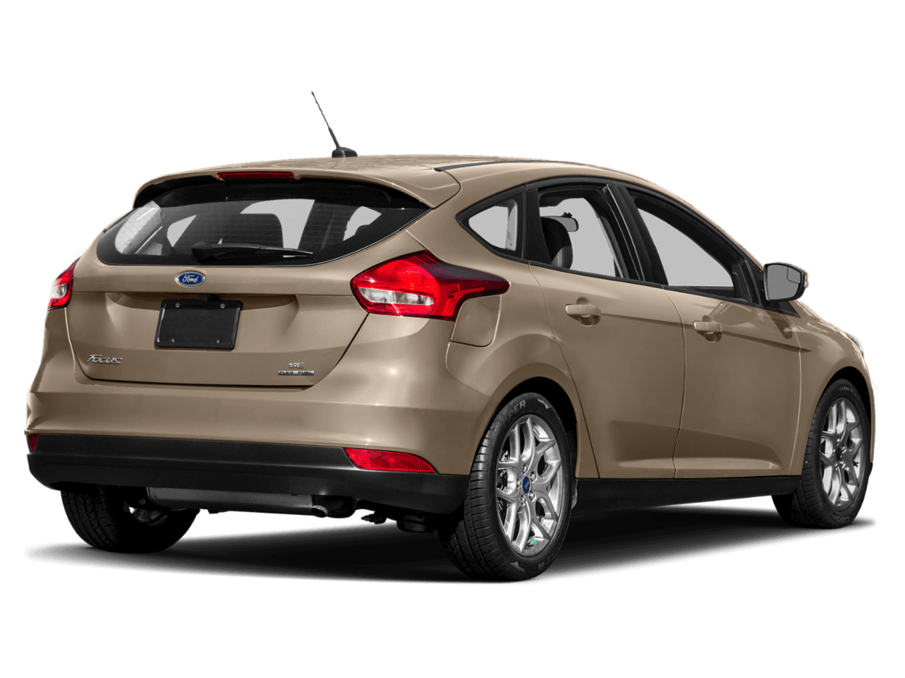 2018 Ford Focus SE Hatch - Rear 3/4, facing to the right