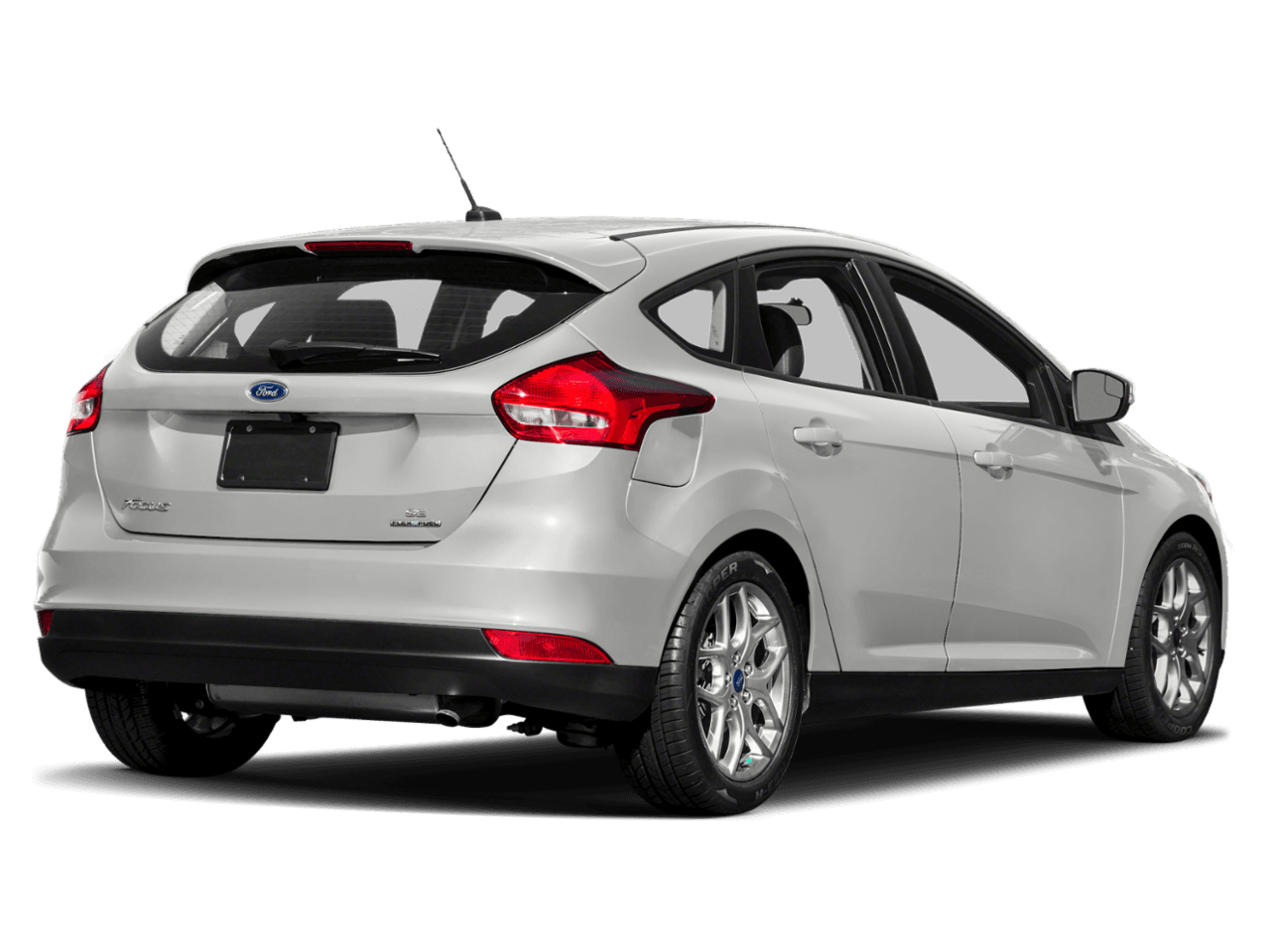 2018 Ford Focus SE Hatch - Rear 3/4, facing to the right