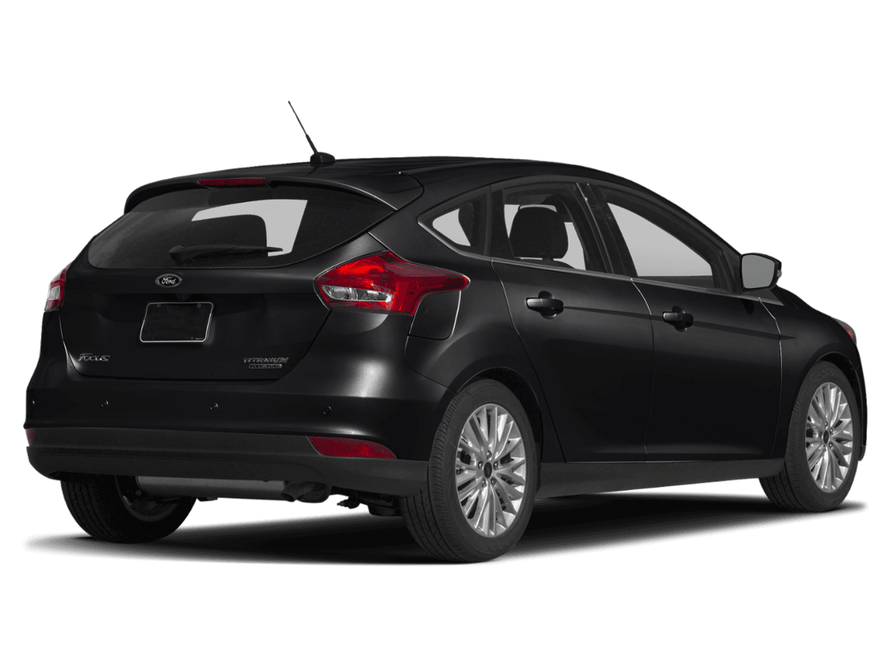 2018 Ford Focus Titanium Hatch - Rear 3/4, facing to the right