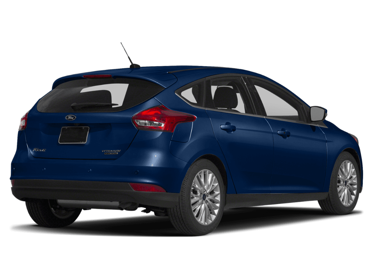 2018 Ford Focus Titanium Hatch - Rear 3/4, facing to the right