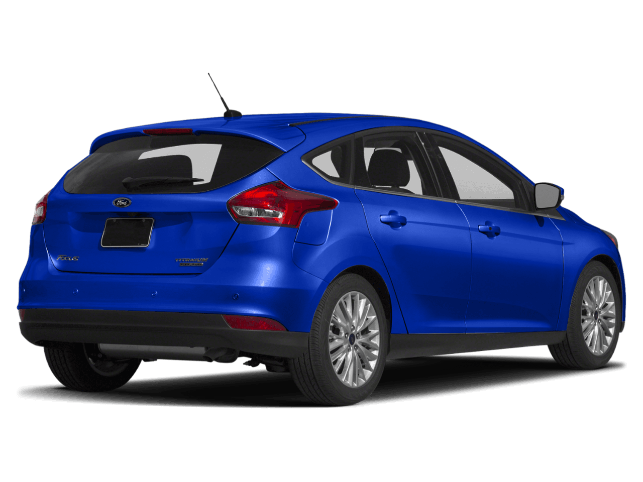 2018 Ford Focus Titanium Hatch - Rear 3/4, facing to the right