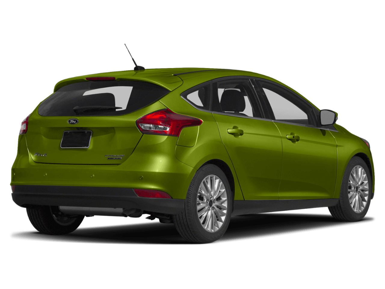 2018 Ford Focus Titanium Hatch - Rear 3/4, facing to the right