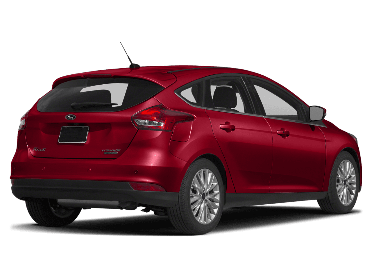 2018 Ford Focus Titanium Hatch - Rear 3/4, facing to the right