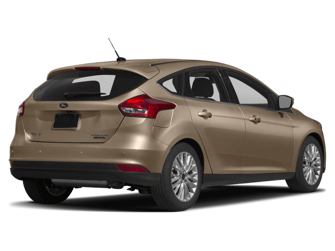 2018 Ford Focus Titanium Hatch - Rear 3/4, facing to the right