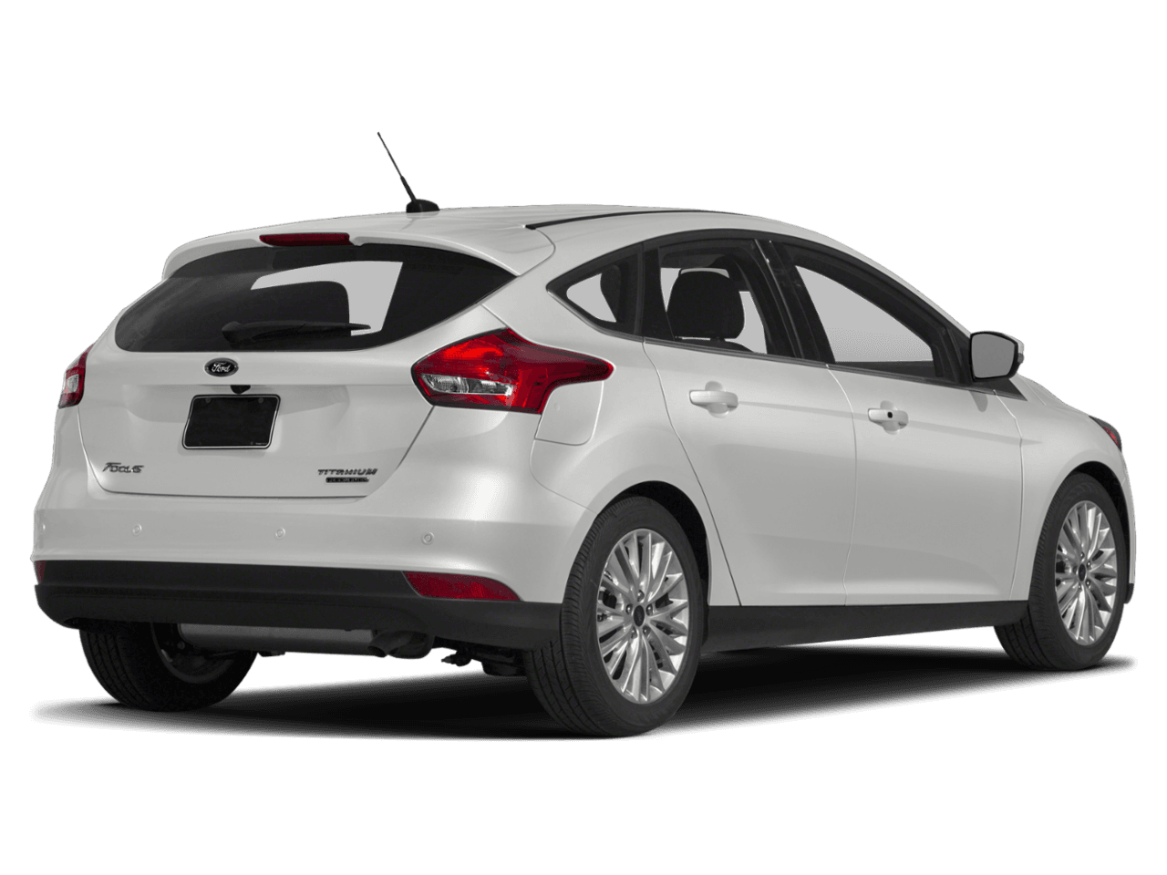 2018 Ford Focus Titanium Hatch - Rear 3/4, facing to the right