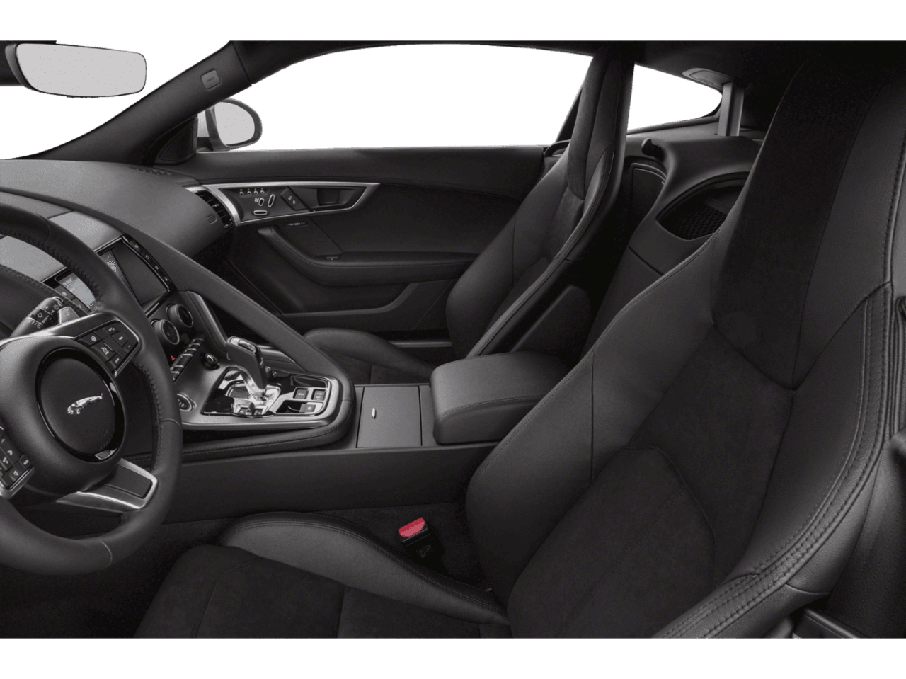 2018 Jaguar F-TYPE 340HP - Interior Driver's Side with Door Open, Front Seat Feature