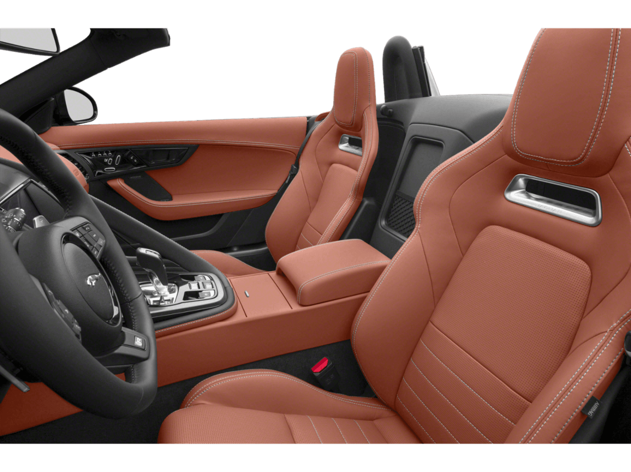 2018 Jaguar F-TYPE 340HP - Interior Driver's Side with Door Open, Front Seat Feature