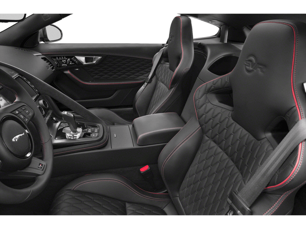 2018 Jaguar F-TYPE SVR - Interior Driver's Side with Door Open, Front Seat Feature