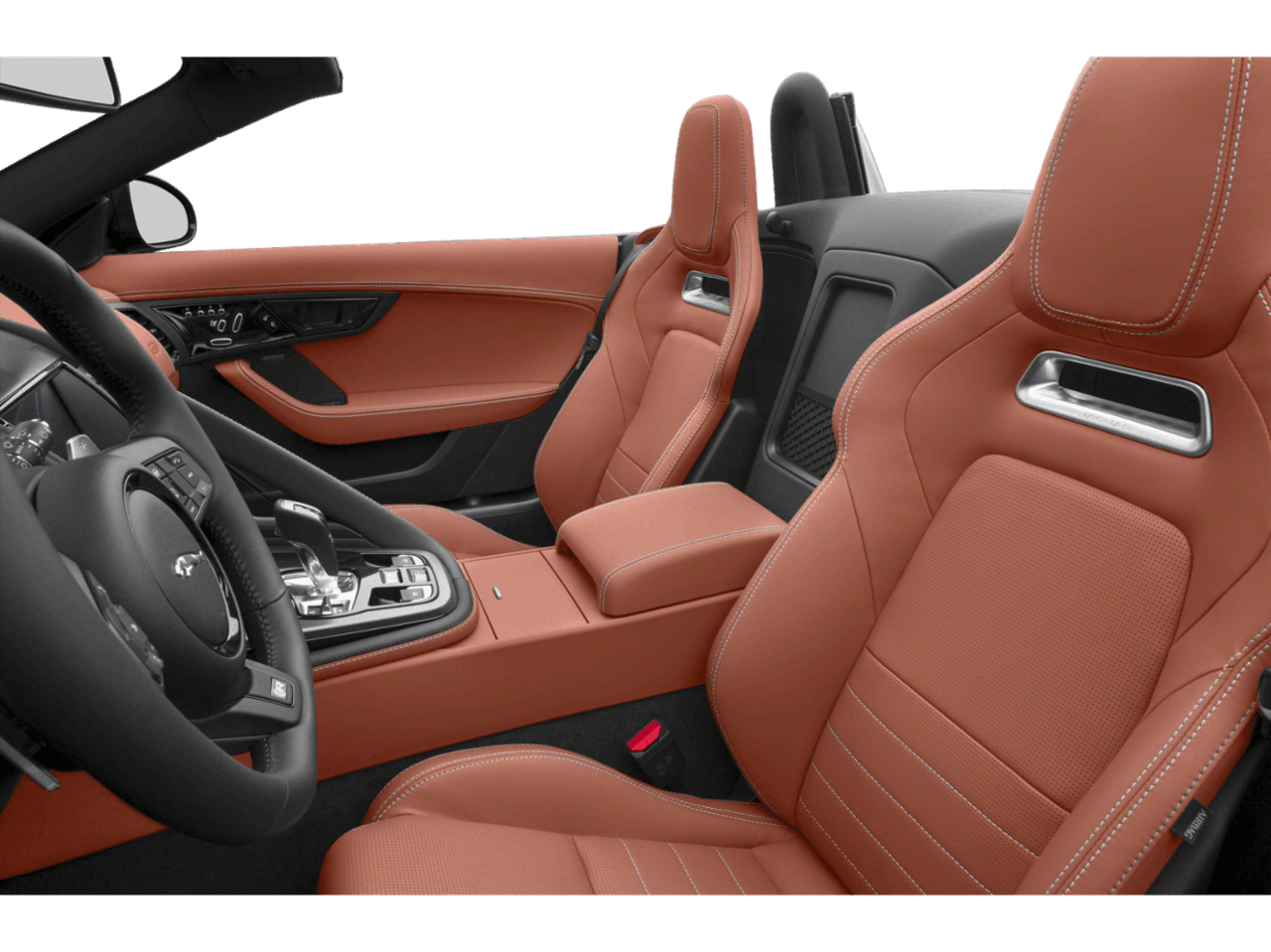 2018 Jaguar F-TYPE 400 Sport - Interior Driver's Side with Door Open, Front Seat Feature