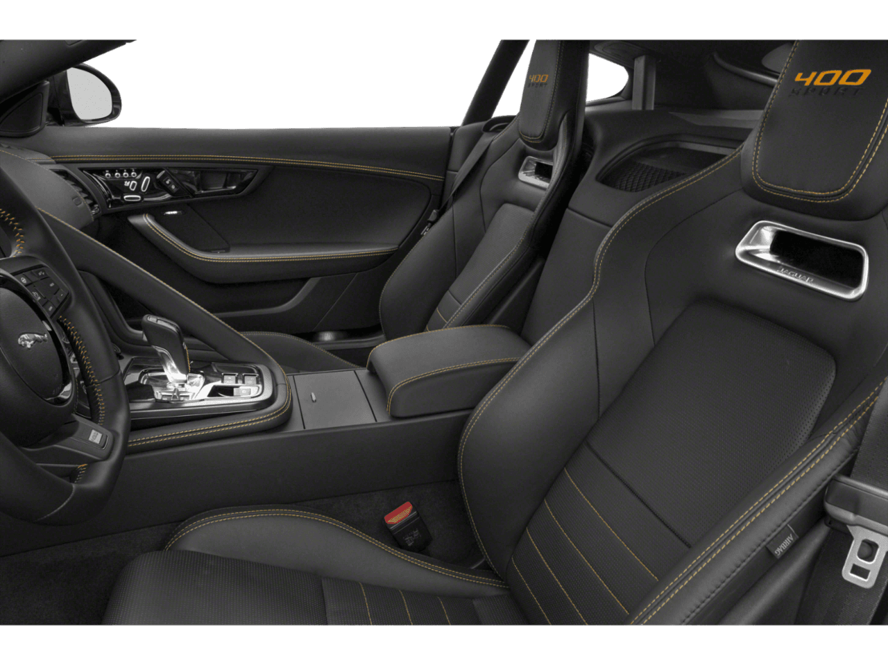 2018 Jaguar F-TYPE 400 Sport - Interior Driver's Side with Door Open, Front Seat Feature