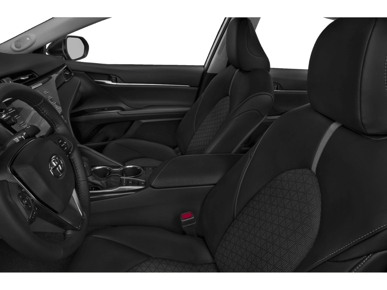 2018 Toyota Camry XSE - Interior Driver's Side with Door Open, Front Seat Feature