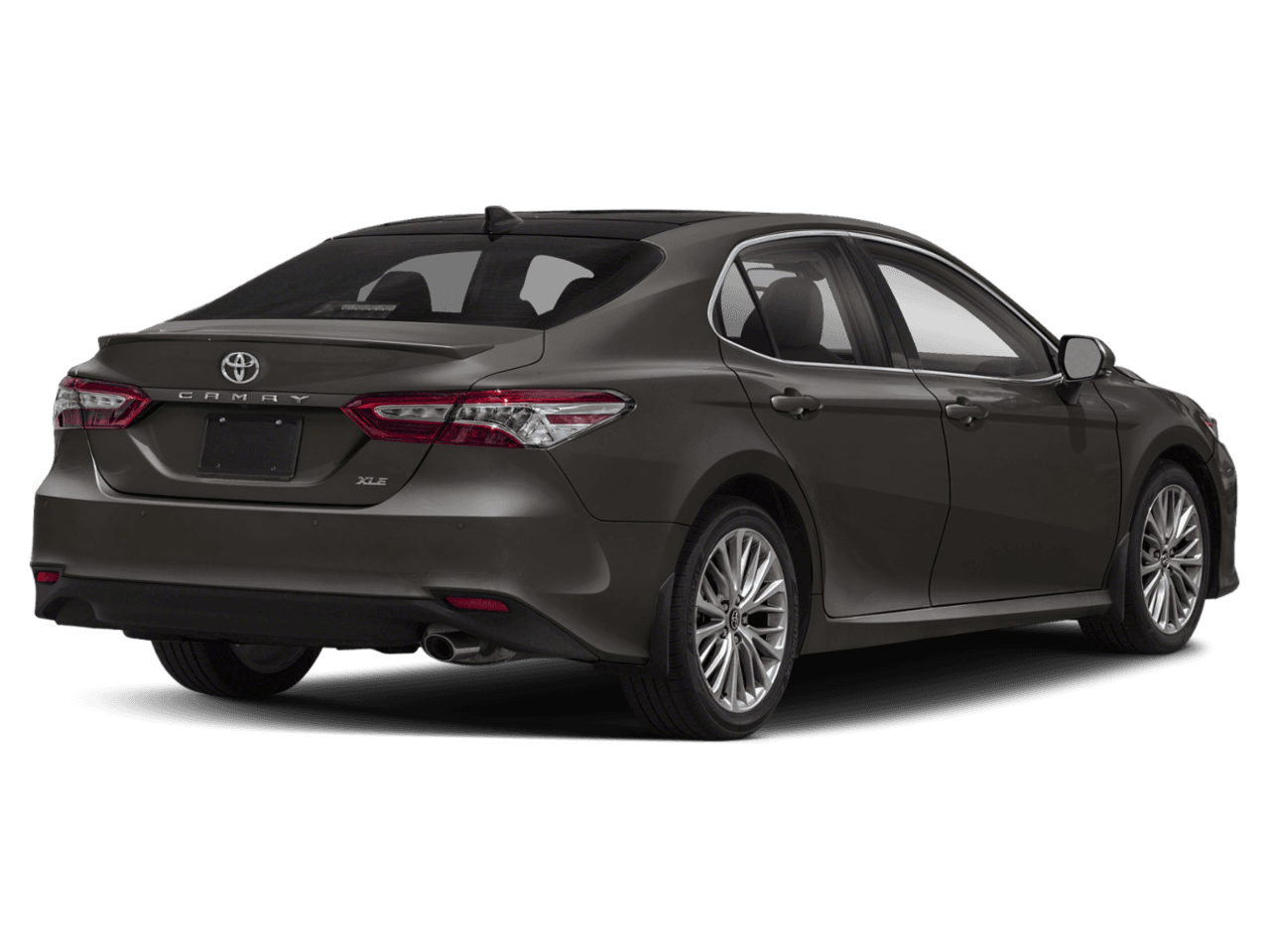 2018 Toyota Camry XLE V6 - Rear 3/4, facing to the right