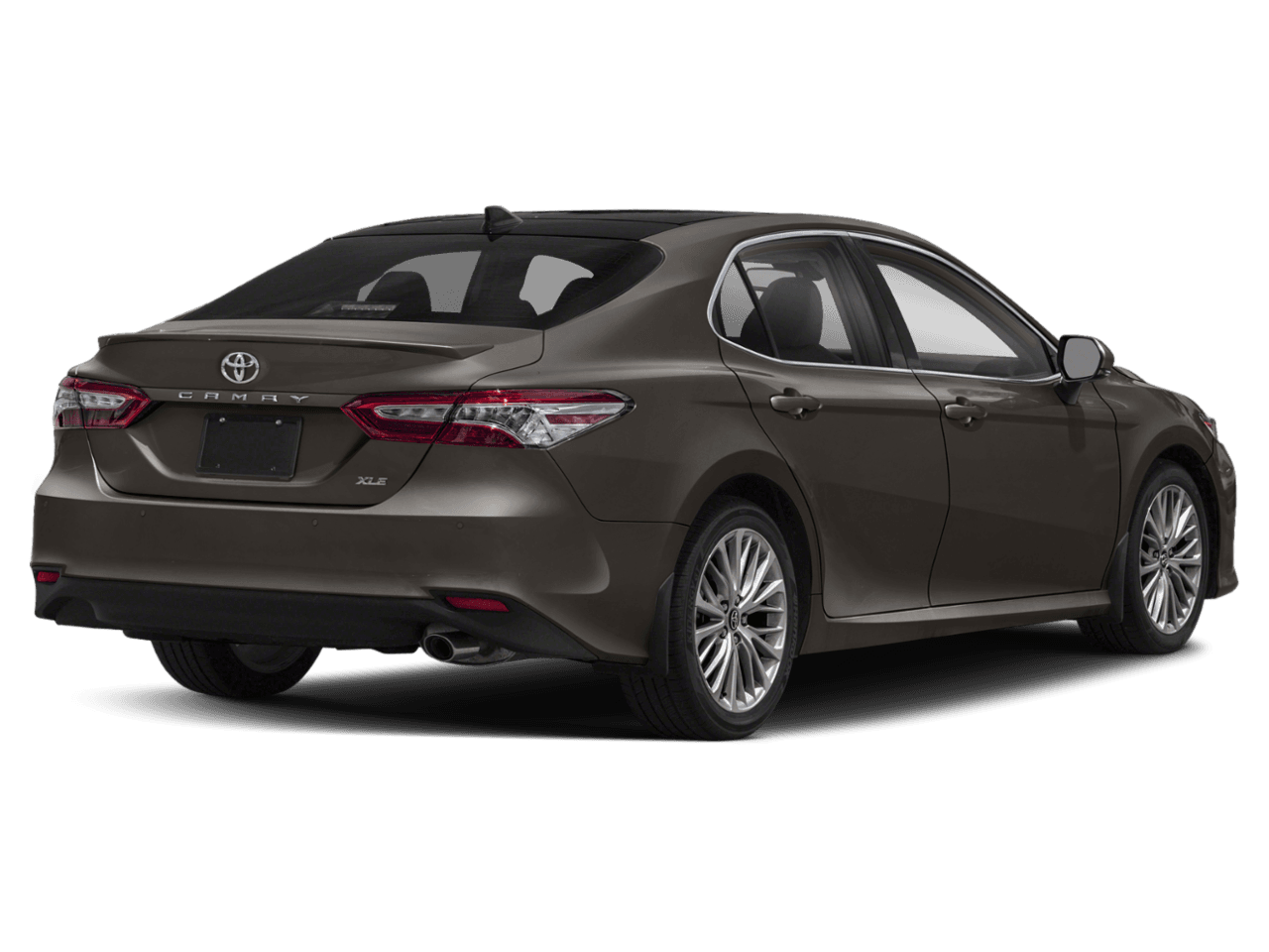 2018 Toyota Camry XLE V6 - Rear 3/4, facing to the right