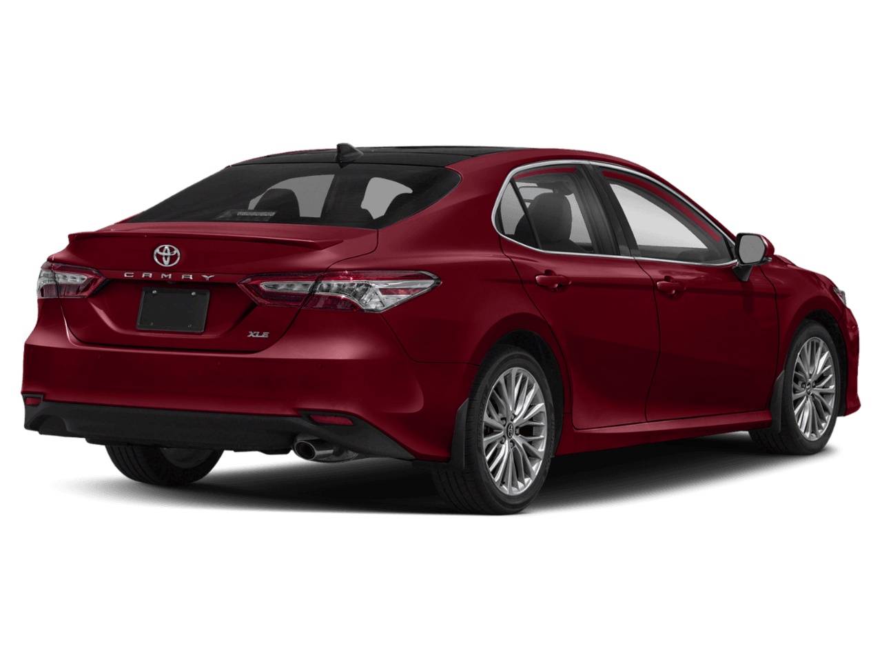 2018 Toyota Camry XLE V6 - Rear 3/4, facing to the right