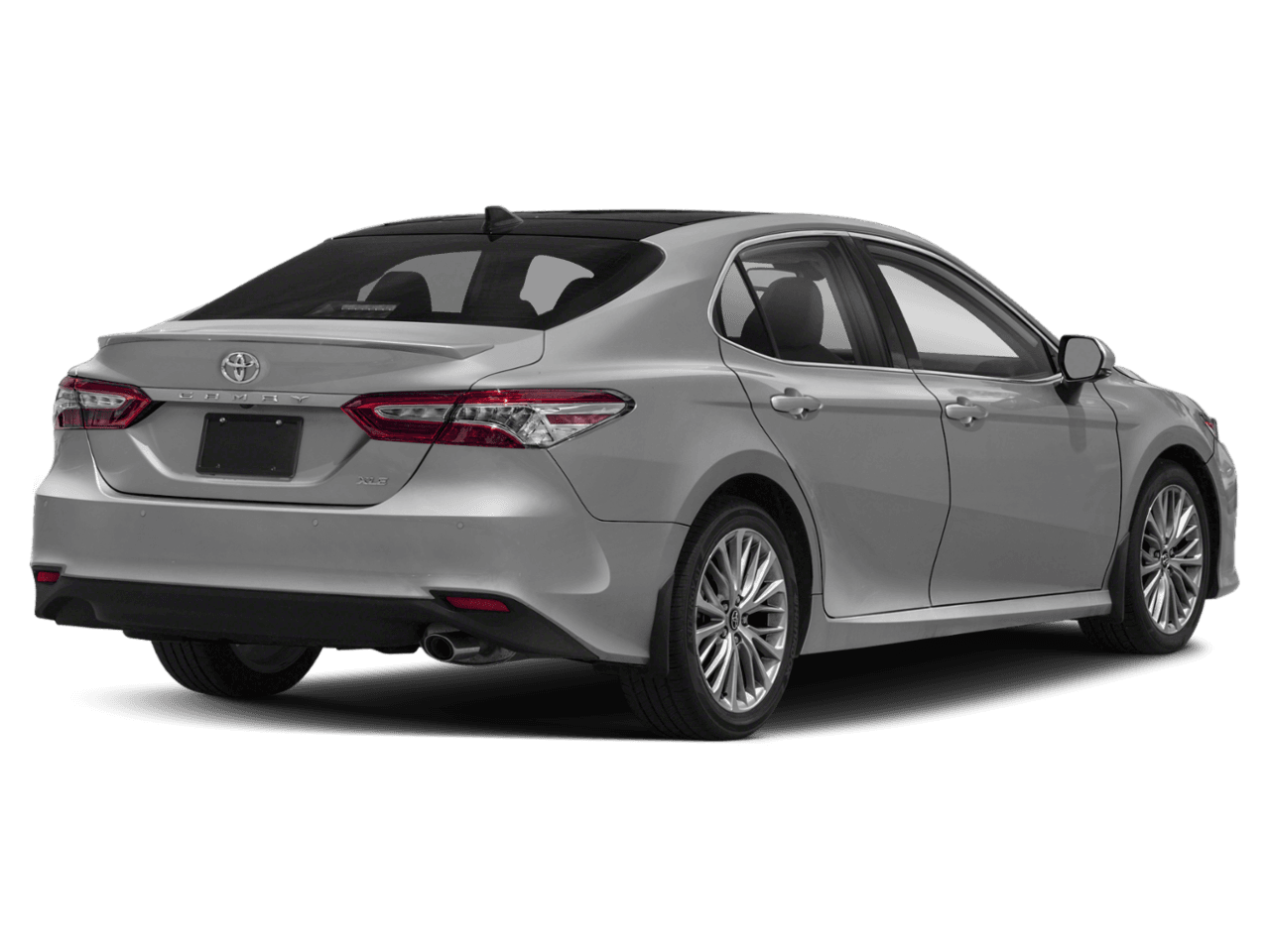 2018 Toyota Camry XLE V6 - Rear 3/4, facing to the right