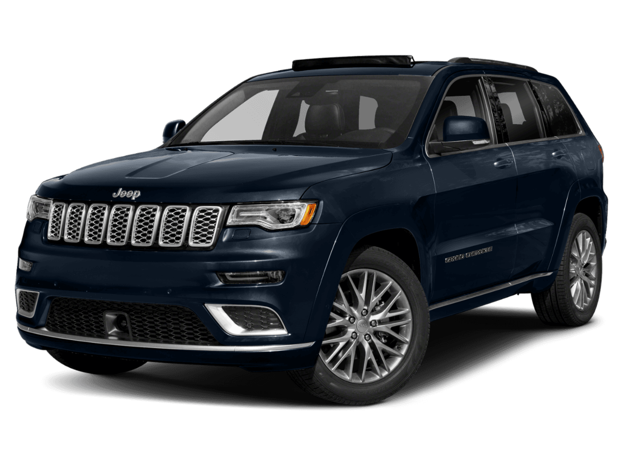 2018 Jeep Grand Cherokee Summit - Front 3/4, facing to the left