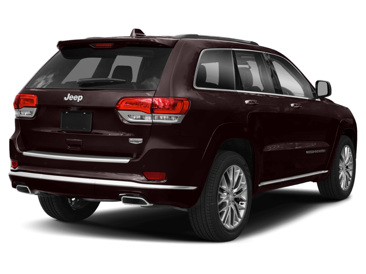 2018 Jeep Grand Cherokee Summit - Rear 3/4, facing to the right