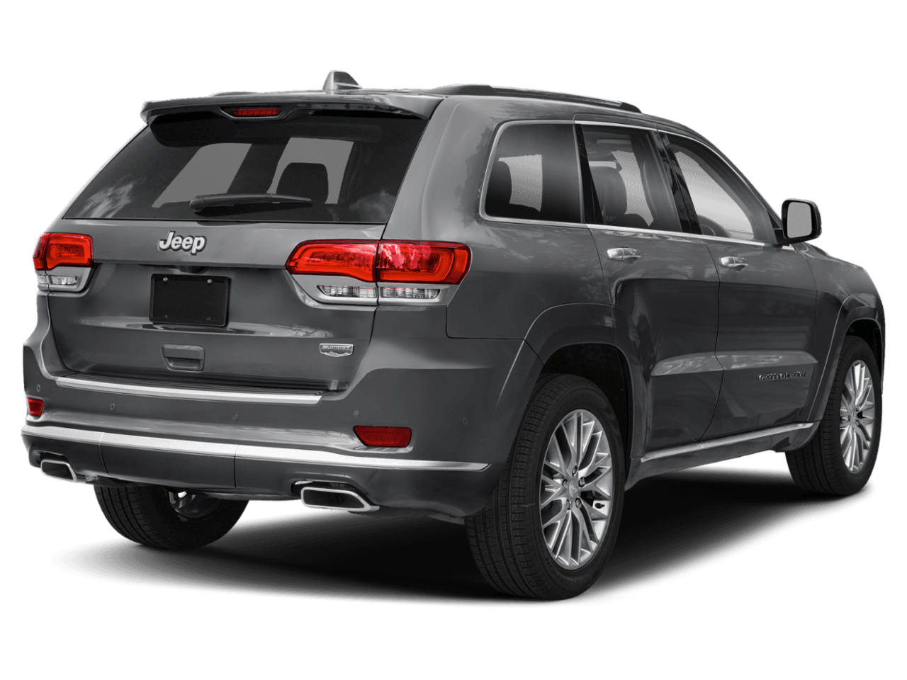 2018 Jeep Grand Cherokee Summit - Rear 3/4, facing to the right