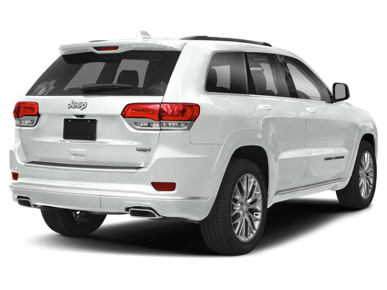2018 Jeep Grand Cherokee Summit - Rear 3/4, facing to the right