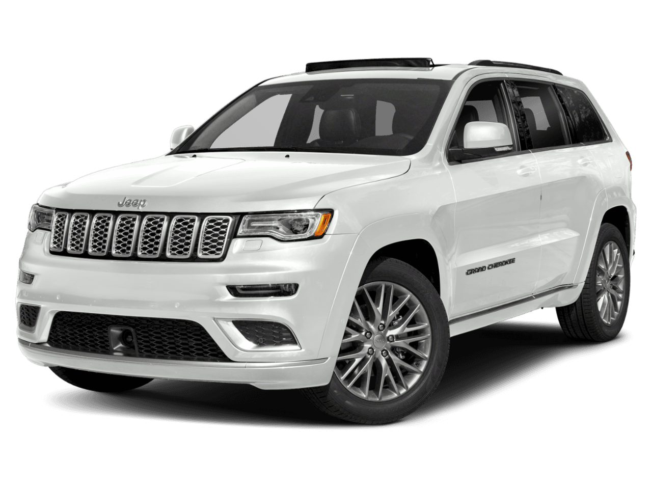 2018 Jeep Grand Cherokee Summit - Front 3/4, facing to the left