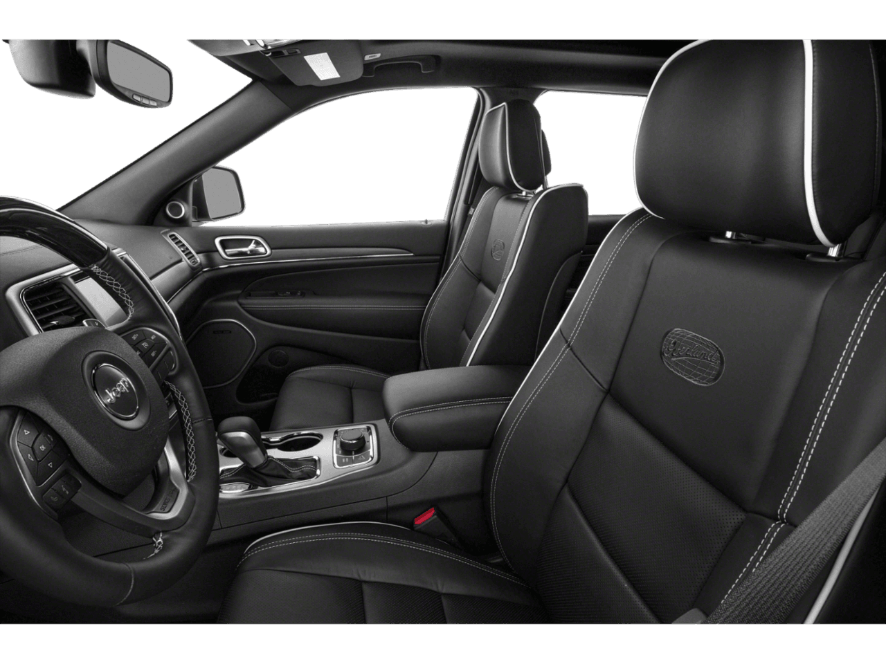 2018 Jeep Grand Cherokee High Altitude - Interior Driver's Side with Door Open, Front Seat Feature