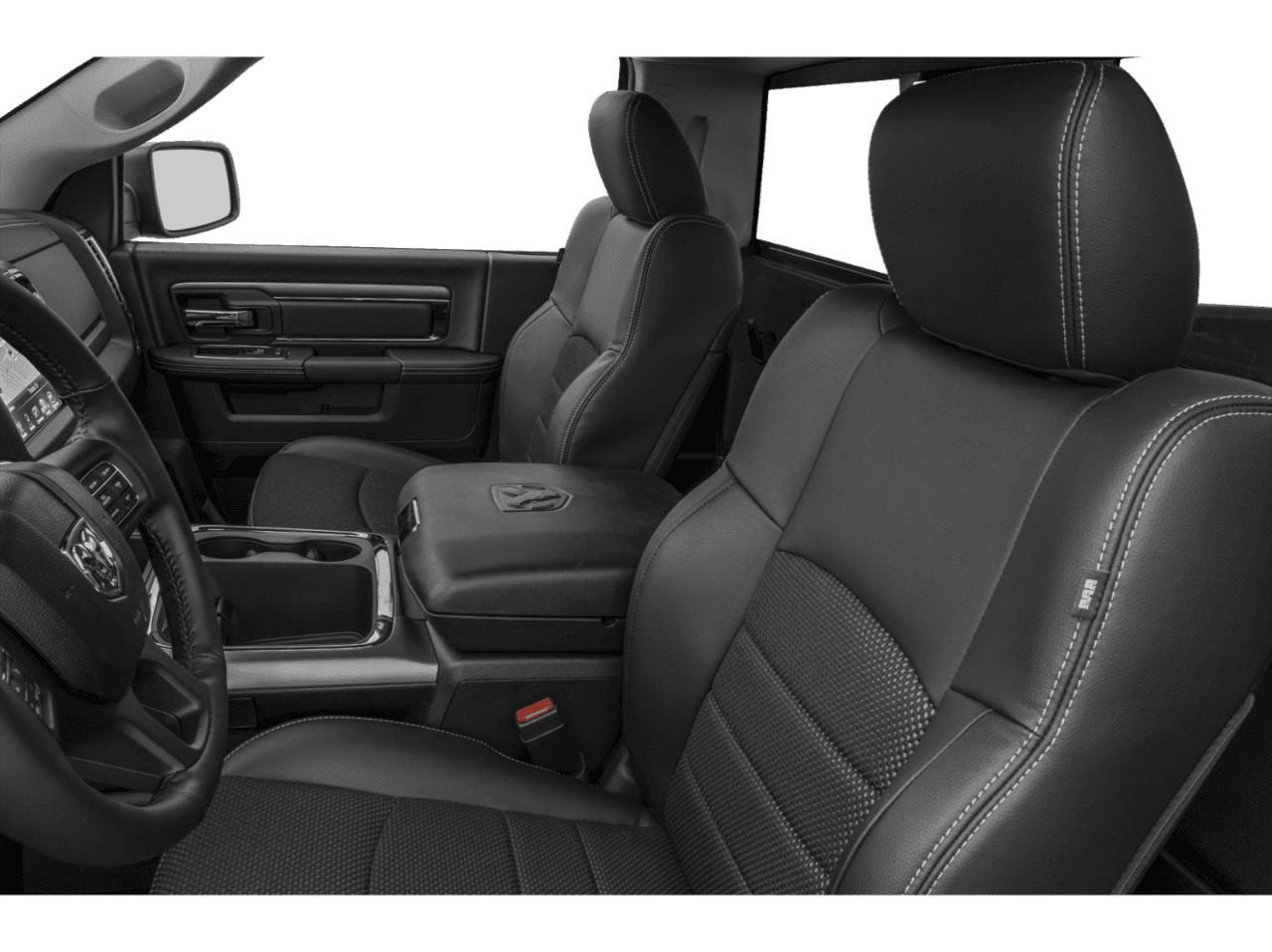 2018 Ram 1500 Sport - Interior Driver's Side with Door Open, Front Seat Feature