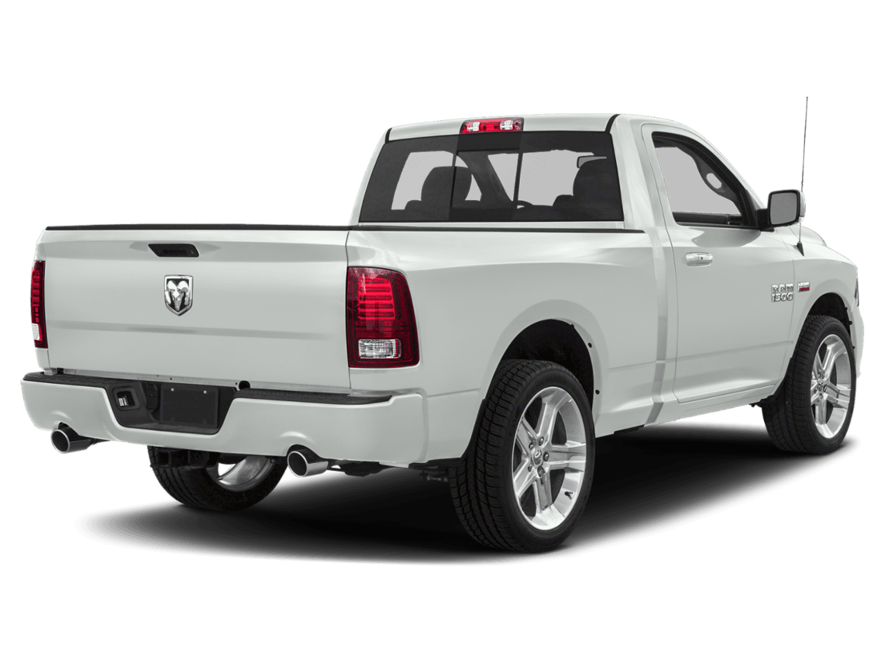 2018 Ram 1500 Night - Rear 3/4, facing to the right