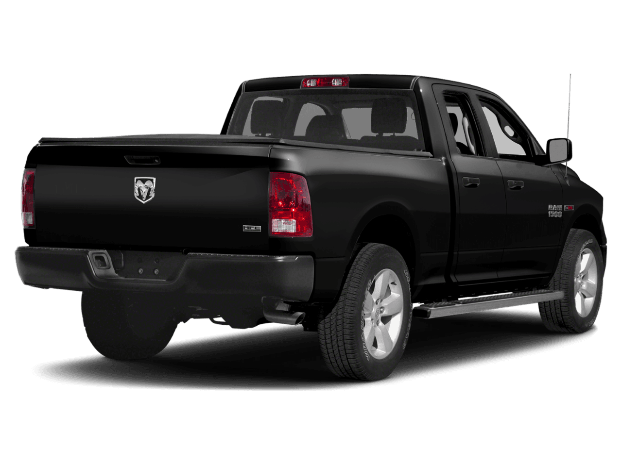 2018 Ram 1500 HFE - Rear 3/4, facing to the right