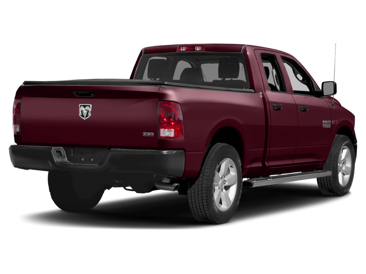 2018 Ram 1500 HFE - Rear 3/4, facing to the right