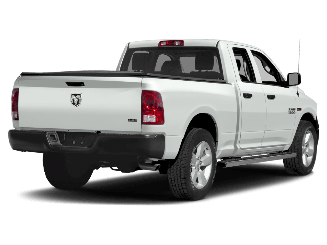 2018 Ram 1500 HFE - Rear 3/4, facing to the right