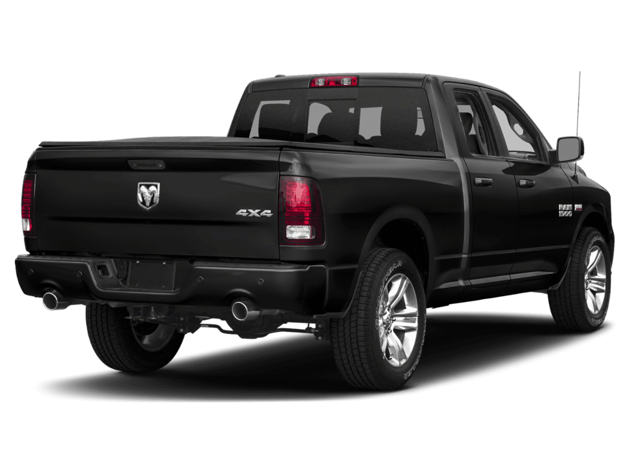 2018 Ram 1500 Night - Rear 3/4, facing to the right