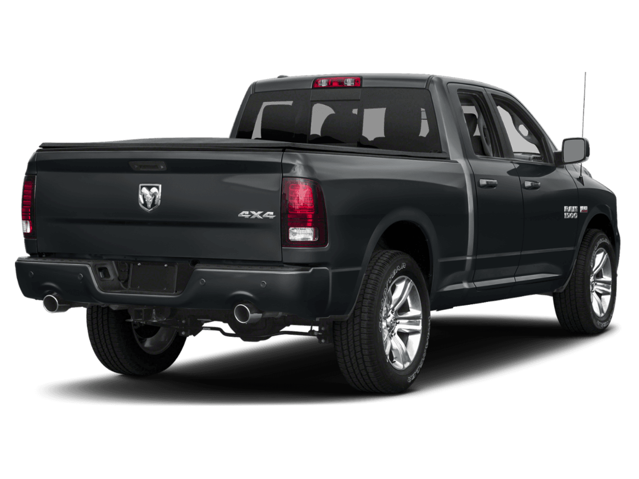 2018 Ram 1500 Night - Rear 3/4, facing to the right