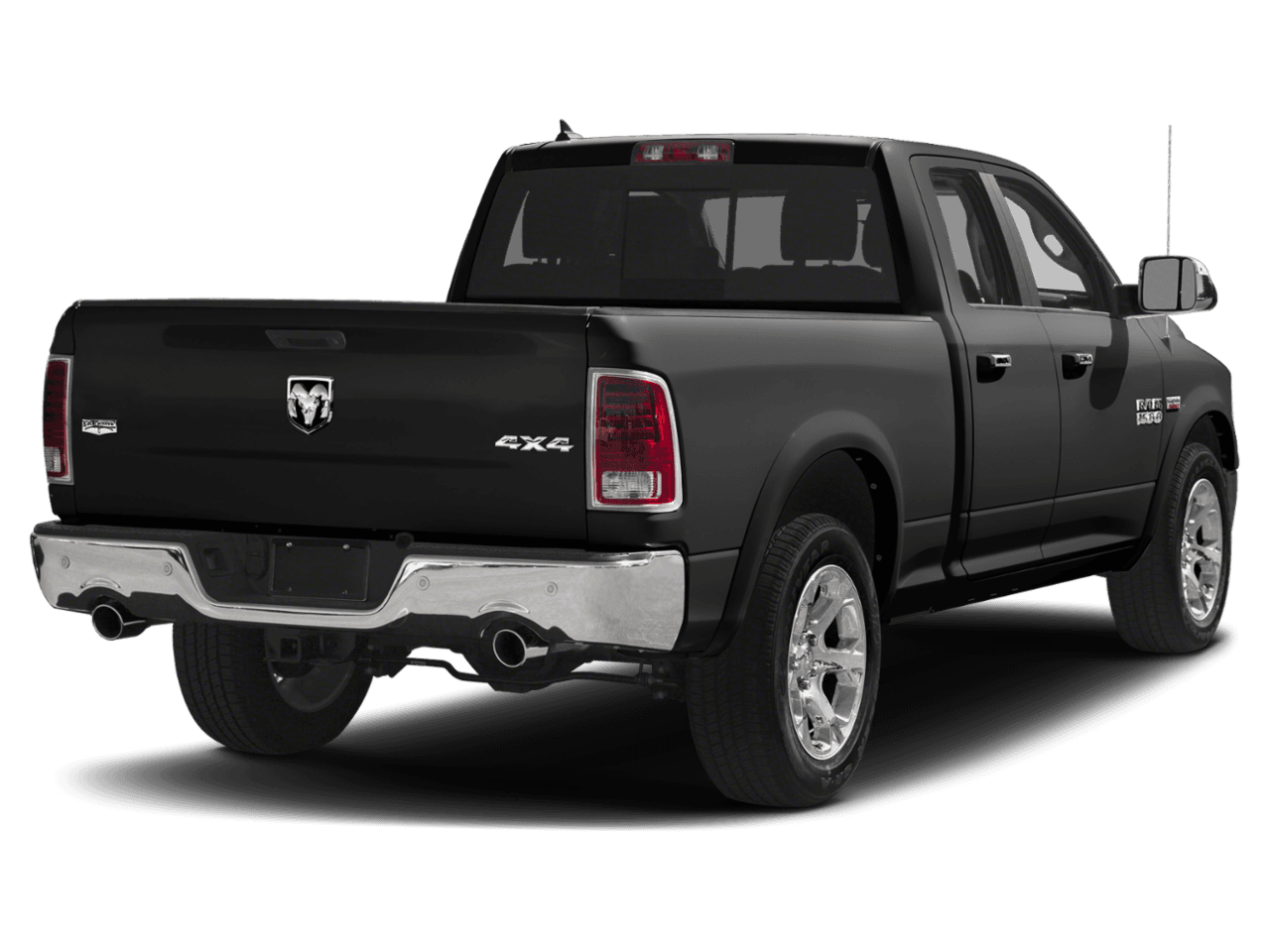 2018 Ram 1500 Laramie - Rear 3/4, facing to the right